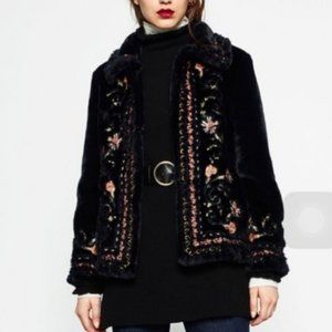 ZARA Women's Faux Fur Jacket - S